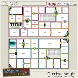 Carnival Magic Template Pack by BoomersGirl Designs