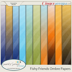Fishy Friends Ombre Papers