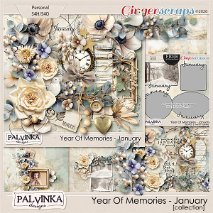 Year Of Memories - January Collection by Palvinka Designs