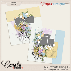 My Favorite Thing-Template Vol 3