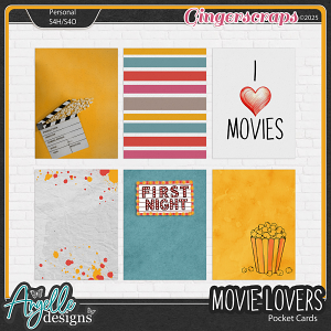 "Movie Lovers" Pocket Cards by Angelle Designs