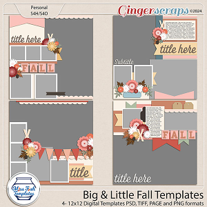 Big & Little Fall Templates by Miss Fish