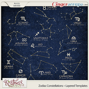 CU Zodiac Constellations Layered Template