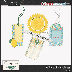 A Slice of Happiness Tags by ScrapChat Designs A Slice of Happiness Tags by ScrapChat Designs