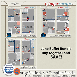 CU - Artsy Blocks 5-7 Template Bundle by Miss Fish