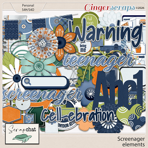 Screenager Elements by ScrapChat Designs