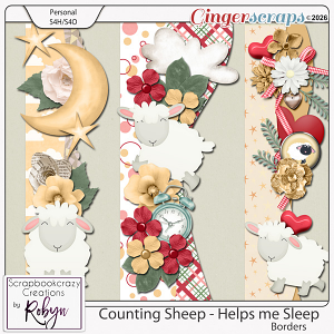 Counting sheep - helps me sleep borders by Scrapbookcrazy Creations