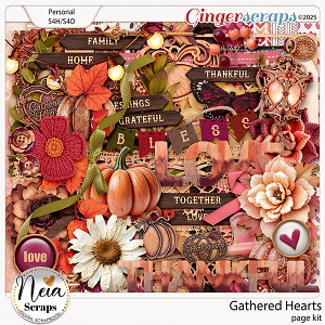 Gathered Hearts - Page Kit - by Neia Scraps