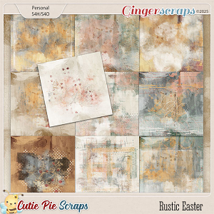 Rustic Easter Painted Papers