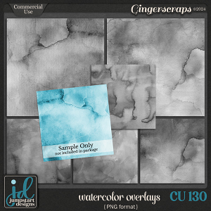 CU & PU 130 ~ Watercolor Overlays