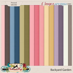 Backyard Garden Cardstocks by The Scrappy Kat