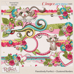 Pawsitively Purrfect Clustered Borders
