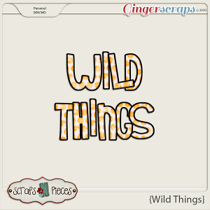 Wild Things Alpha - Scraps N Pieces