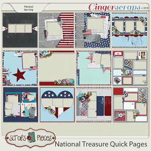 National Treasure Quick Pages by Scraps N Pieces 