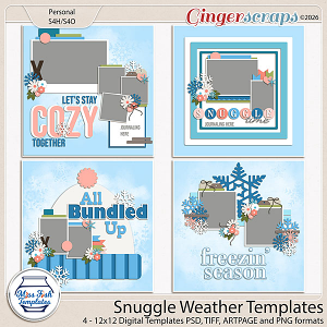 Snuggle Weather Templates by Miss Fish