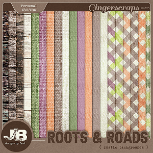 Roots & Roads Rustic Papers by JB Studio