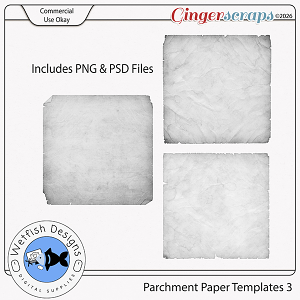 CU Parchment Paper Templates 3 by Wetfish Designs  