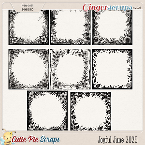 Joyful June 2025 Page Borders