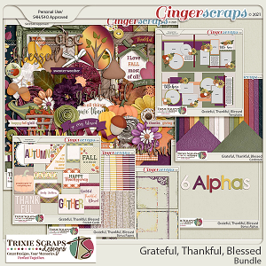 Grateful, Thankful, Blessed Value Bundle by Trixie Scraps Designs