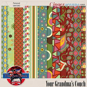 Your Grandma's Couch Patterned Papers By The Brit Chick