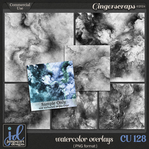 CU & PU 128 ~ Watercolor Overlays