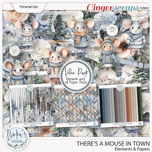 There's A Mouse In Town Elements & Papers by Ilonka's Designs