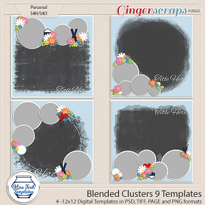 Blended Clusters 9 Templates by Miss Fish