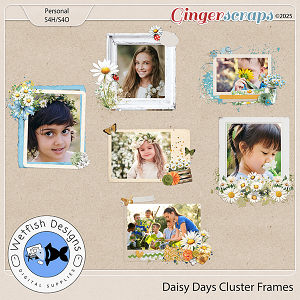 Daisy Cluster Frames 1 by Wetfish Designs 
