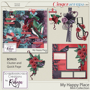 My Happy Place Mini Collection by Scrapbookcrazy Creations