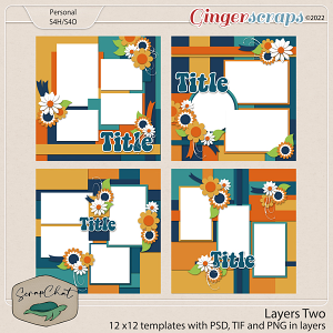 Layers Template Set Two by ScrapChat Designs