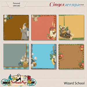 Wizard School Stacked Papers by The Scrappy Kat