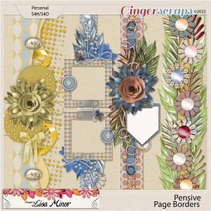 Pensive Page Borders from Designs by Lisa Minor