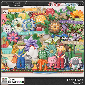 Farm Fresh-3 Elements by Let Me Scrapbook