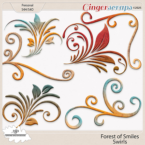 Forest of Smiles Swirls by Adrienne Skelton Designs 
