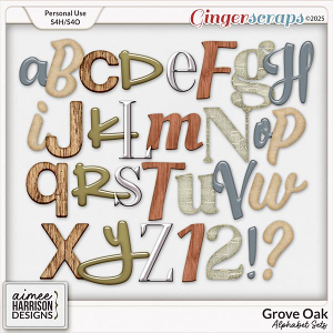 Grove Oak Alphabet Sets by Aimee Harrison