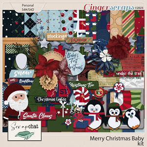 Merry Christmas Baby Kit by ScrapChat Designs