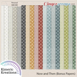 Now and Then Bonus Papers by Kimeric Kreations