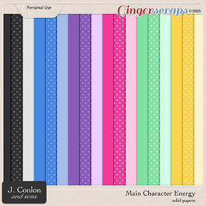 Main Character Energy Solid Papers by J. Conlon and Sons