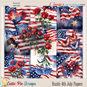 Rustic 4th July Papers 05 Rustic 4th July Papers 05