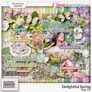 Delightful Spring Page Kit by Aimee Harrison