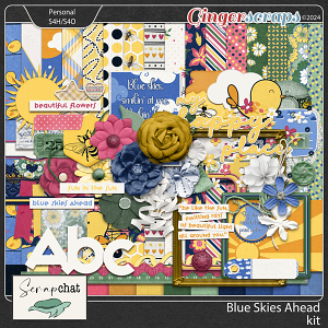 Blue Skies Ahead Kit by ScrapChat Designs