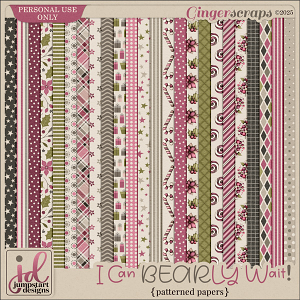 I Can BEARLY Wait {Patterned Papers}