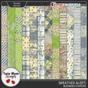 Weather Alert - BLENDED PAPERS by Twin Mom Scraps