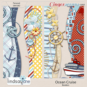 Ocean Cruise Borders by Lindsay Jane