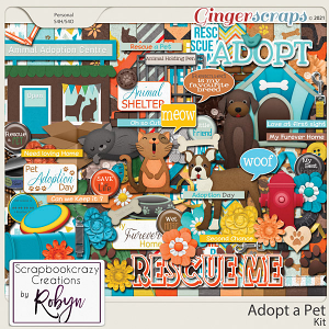 Adopt a pet Kit by Scrapbookcrazy Creations