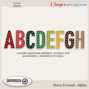 Merry & Sweet - Alpha by Aprilisa Designs