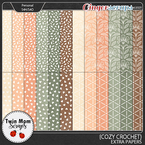 Cozy Crochet - EXTRA PAPERS by Twin Mom Scraps