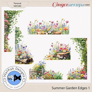 Summer Garden Edges 1 by Wetfish Designs  