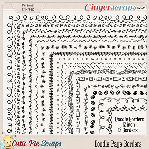 Doodle Page Borders 12X12-Vol 05