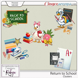 Return to School Clusters by Scrapbookcrazy Creations
